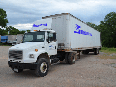 The truck for Speedy Delivery Service in Oklahoma City, OK.